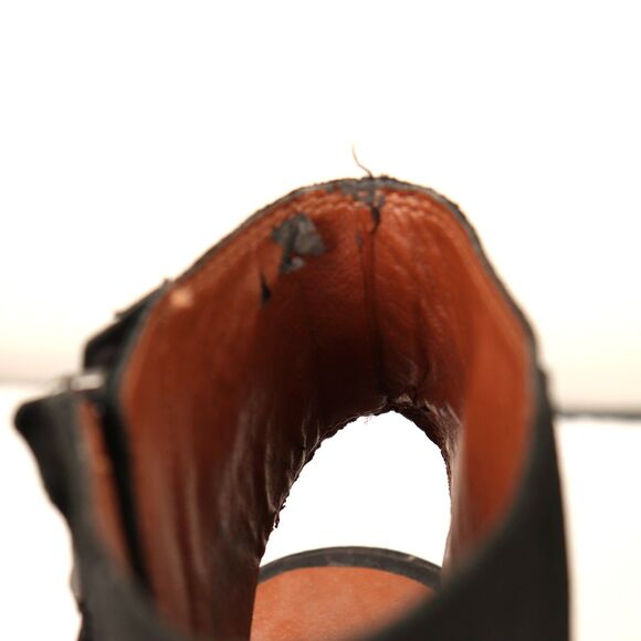 Lucky Brand Terrie Peep Toe Leather Booties size 7 - Picture 7 of 9